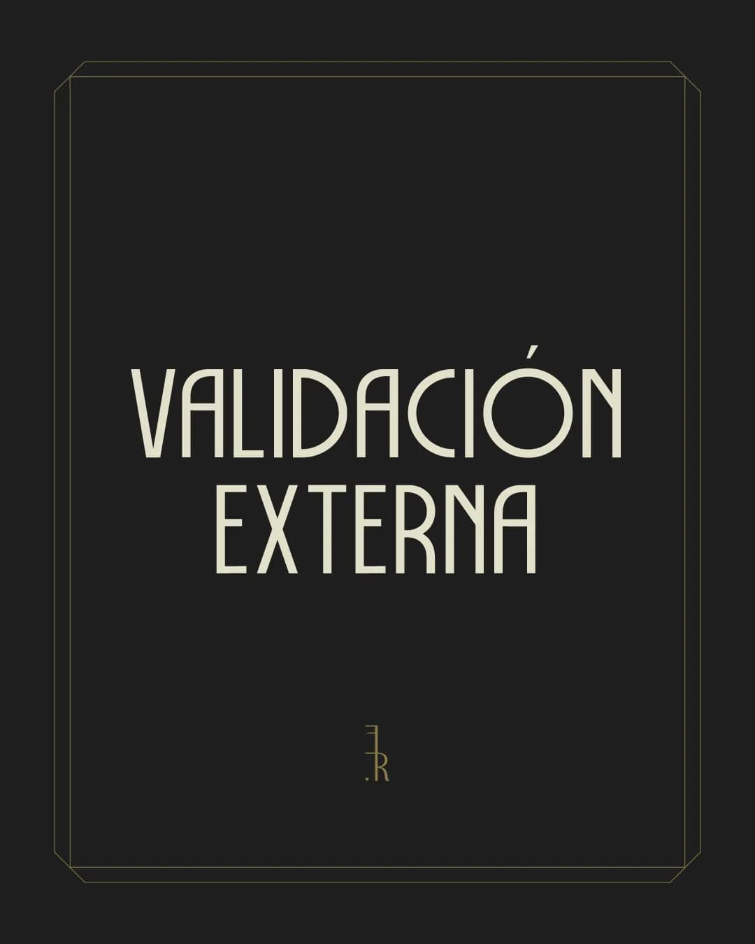 VALIDACIÓN EXTERNA